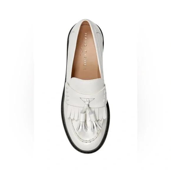 Marc Fisher Ozzie Kiltie Lug-Sole Casual Loafers in Ivory – Sz 8M